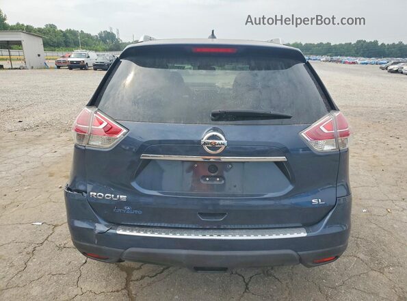 5N1AT2MT0GC920677 2016 NISSAN ROGUE Blue Вид ззаду