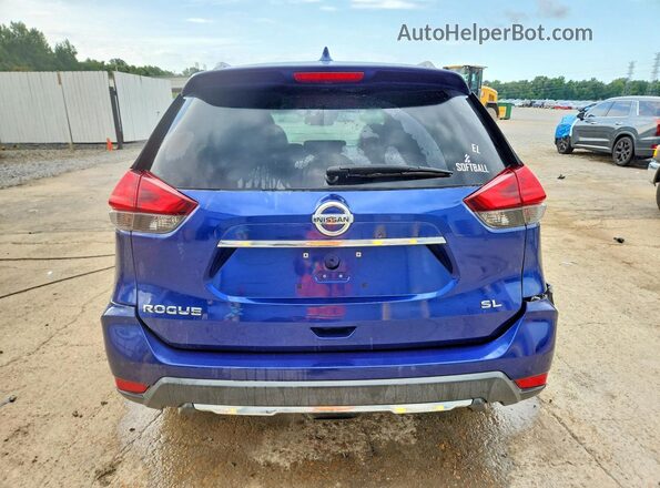 5N1AT2MT0HC883115 2017 NISSAN ROGUE Blue უკანა ხედი