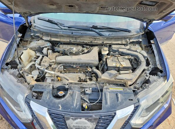 5N1AT2MT0HC883115 2017 NISSAN ROGUE Blue ძრავის განყოფილების ხედი