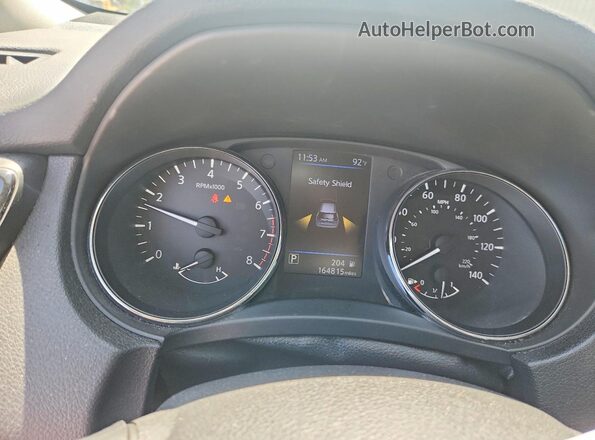 5N1AT2MT0JC749694 2018 NISSAN ROGUE White Вид щитка приладів