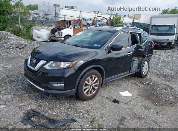 5N1AT2MT0JC845812 2018 NISSAN ROGUE Black Առջևի ձախ երեք քառորդ տեսարան