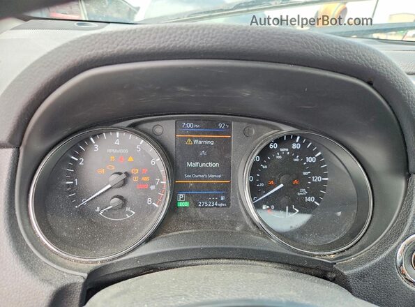 5N1AT2MT0KC761118 2019 NISSAN ROGUE Black ხელსაწყოთა პანელის ხედი