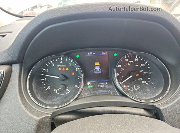 5N1AT2MT0KC769302 2019 NISSAN ROGUE Gray Вид щитка приладів