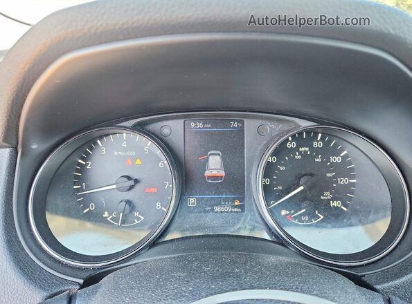 5N1AT2MT0KC785662 2019 NISSAN ROGUE Silver Սարքավորումների վահանակի տեսք