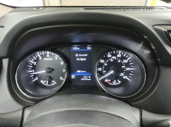 5N1AT2MT0LC724619 2020 NISSAN ROGUE Blue Instrument cluster view