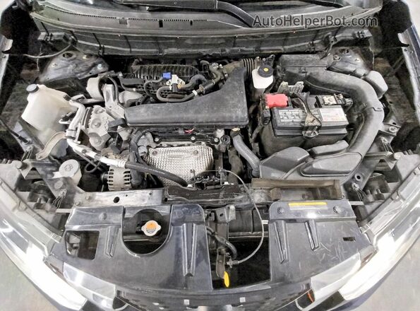 5N1AT2MT0LC724619 2020 NISSAN ROGUE Blue Engine compartment view