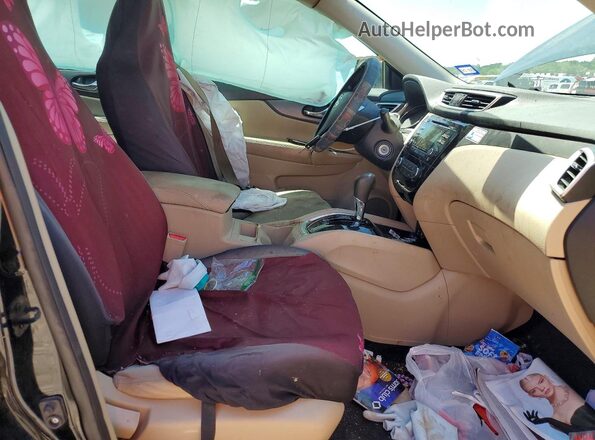 5N1AT2MT1GC758445 2016 NISSAN ROGUE Black Front interior view