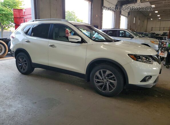 5N1AT2MT1GC761670 2016 NISSAN ROGUE Белый Передняя правая четверть