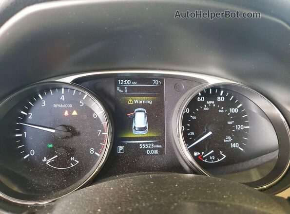 5N1AT2MT1GC761670 2016 NISSAN ROGUE Белый Вид щитка приборов