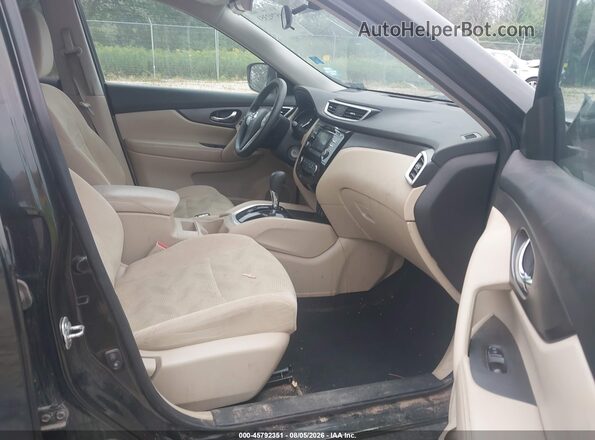 5N1AT2MT1GC774676 2016 NISSAN ROGUE Black Front interior view