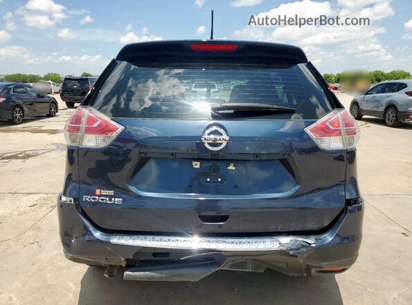 5N1AT2MT1GC855399 2016 NISSAN ROGUE Blue Rear view