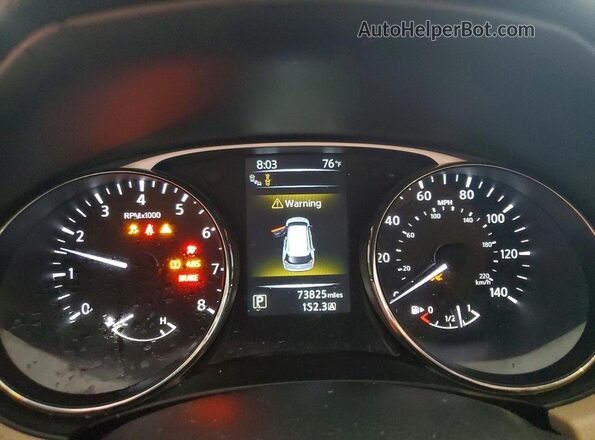 5N1AT2MT1GC913334 2016 NISSAN ROGUE Gray Սարքավորումների վահանակի տեսք