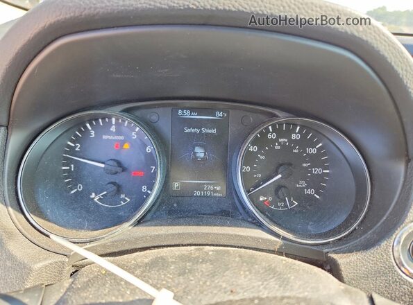 5N1AT2MT1HC834084 2017 NISSAN ROGUE Black Widok zestawu wskaźników
