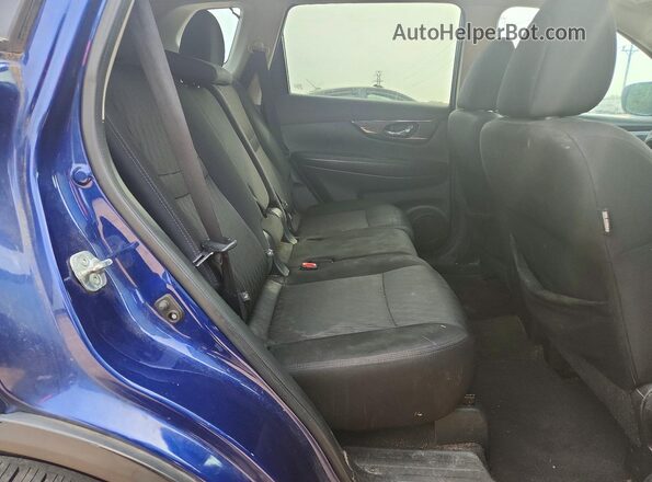 5N1AT2MT1JC732595 2018 NISSAN ROGUE Blue Widok tylnych siedzeń