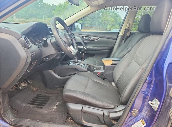 5N1AT2MT1JC732595 2018 NISSAN ROGUE Blue Widok wnętrza z przodu