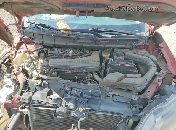 5N1AT2MT1JC745735 2018 NISSAN ROGUE Red Vista del compartimento del motor