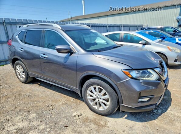 5N1AT2MT1JC825083 2018 NISSAN ROGUE Gray Przód prawy