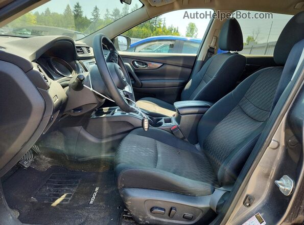 5N1AT2MT1JC825083 2018 NISSAN ROGUE Gray Widok wnętrza z przodu