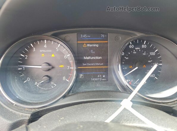 5N1AT2MT1KC723574 2019 NISSAN ROGUE Серый Вид щитка приборов