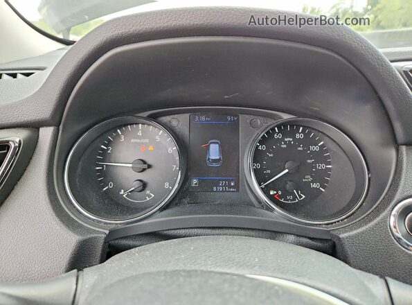 5N1AT2MT1LC733183 2020 NISSAN ROGUE Black ხელსაწყოთა პანელის ხედი
