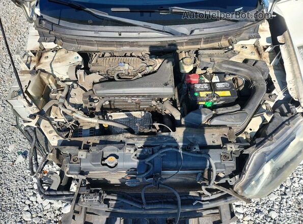5N1AT2MT2GC777280 2016 NISSAN ROGUE White Vista del compartimento del motor
