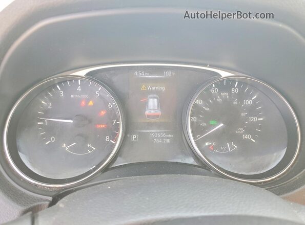 5N1AT2MT2GC786772 2016 NISSAN ROGUE Silver ხელსაწყოთა პანელის ხედი