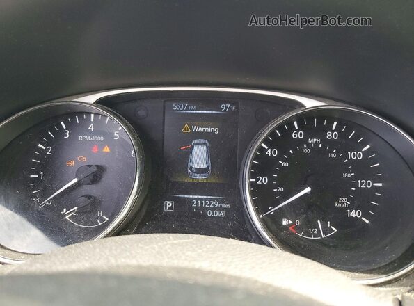 5N1AT2MT2GC798520 2016 NISSAN ROGUE Черный Вид щитка приборов