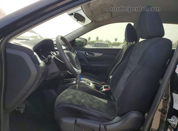 5N1AT2MT2GC798520 2016 NISSAN ROGUE Черный Вид салона спереди