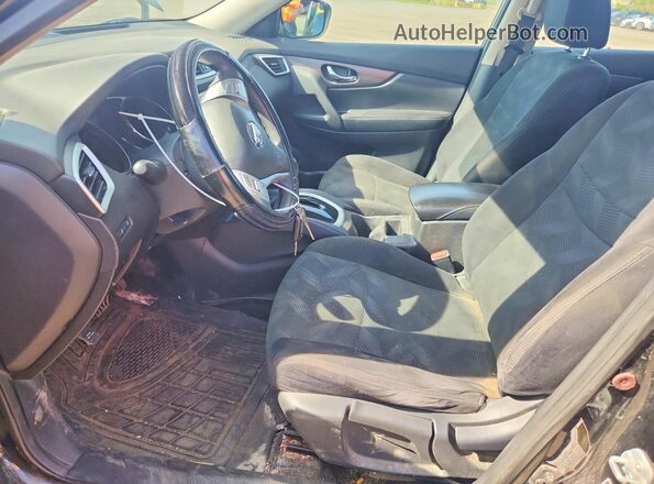 5N1AT2MT2GC807779 2016 NISSAN ROGUE Black Вид салону спереду