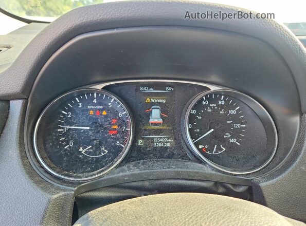 5N1AT2MT2GC818037 2016 NISSAN ROGUE White ხელსაწყოთა პანელის ხედი