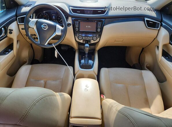 5N1AT2MT2GC831886 2016 NISSAN ROGUE Blue Առջևի վահանակի տեսք