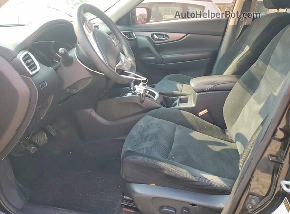 5N1AT2MT2GC837395 2016 NISSAN ROGUE Black წინა პანელის ხედი
