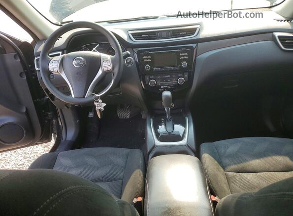 5N1AT2MT2GC837395 2016 NISSAN ROGUE Black ხელსაწყოთა პანელის ხედი