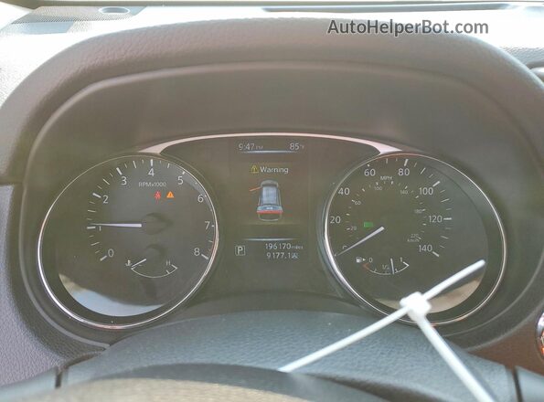 5N1AT2MT2GC837395 2016 NISSAN ROGUE Black უკანა სავარძლების ხედი