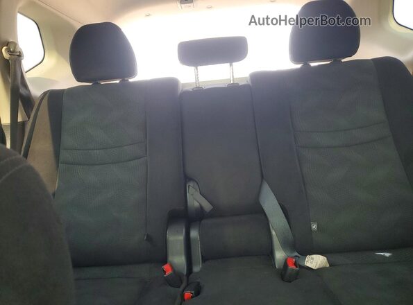 5N1AT2MT2GC837395 2016 NISSAN ROGUE Black უკანა სალონის ხედი