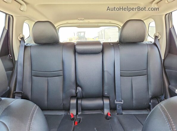 5N1AT2MT2GC880702 2016 NISSAN ROGUE Black უკანა სავარძლების ხედი