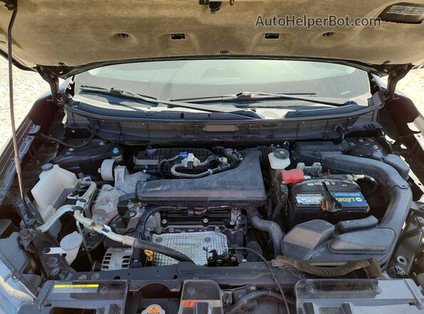 5N1AT2MT2GC880702 2016 NISSAN ROGUE Black ძრავის განყოფილების ხედი