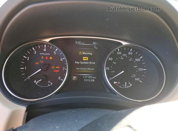 5N1AT2MT2GC924889 2016 NISSAN ROGUE Черный Вид щитка приборов