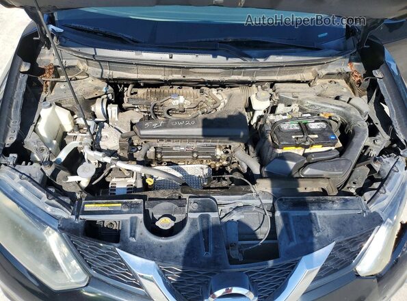 5N1AT2MT2GC924889 2016 NISSAN ROGUE Черный Вид задней части салона