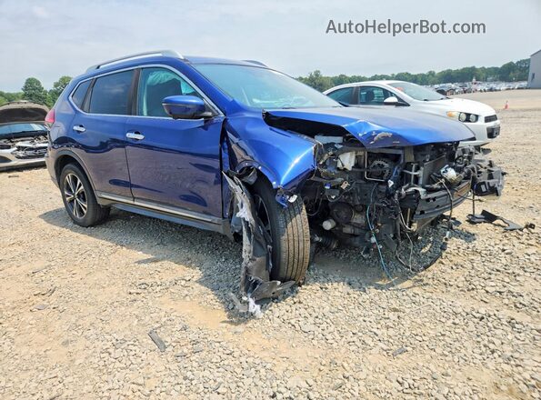 5N1AT2MT2HC762179 2017 NISSAN ROGUE Blue Delantero derecho