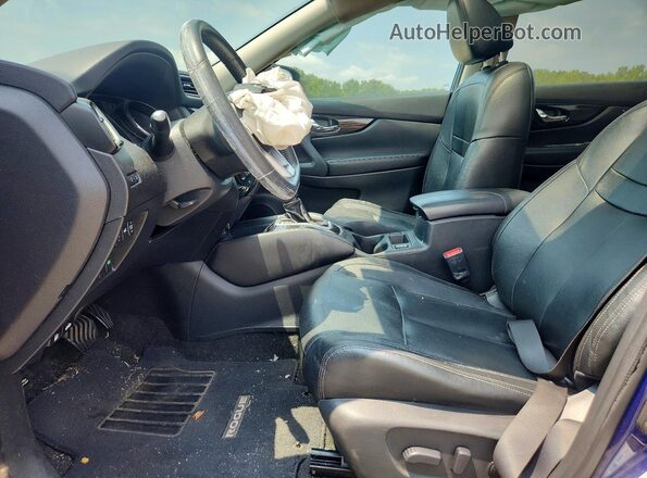 5N1AT2MT2HC762179 2017 NISSAN ROGUE Blue Vista interior delantera