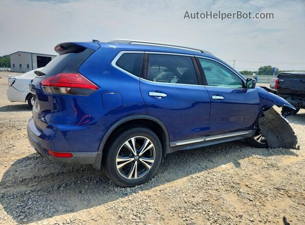 5N1AT2MT2HC762179 2017 NISSAN ROGUE Blue Trasero derecho