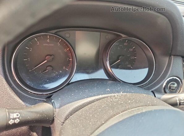 5N1AT2MT2HC762179 2017 NISSAN ROGUE Blue Vista del cuadro de instrumentos