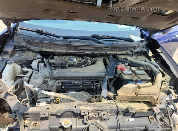 5N1AT2MT2HC762179 2017 NISSAN ROGUE Blue Vista del compartimento del motor