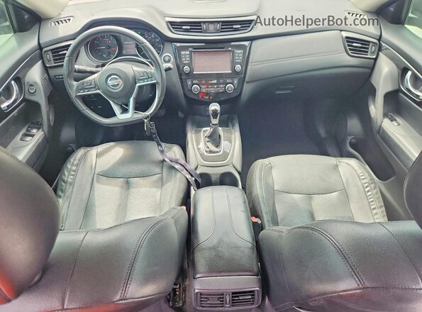 5N1AT2MT2HC844364 2017 NISSAN ROGUE Black Widok deski rozdzielczej