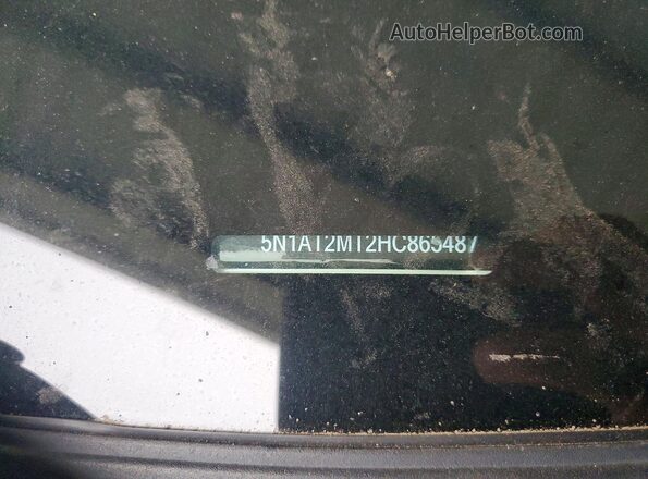 5N1AT2MT2HC865487 2017 NISSAN ROGUE White Widok naklejki z numerem VIN
