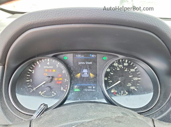 5N1AT2MT2JC710167 2018 NISSAN ROGUE Orange Instrument cluster view