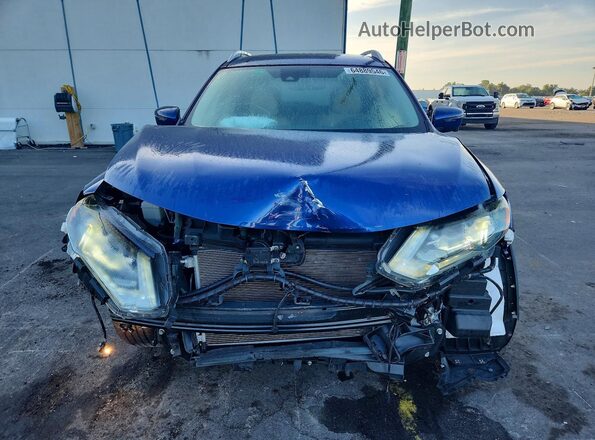 5N1AT2MT2JC839820 2018 NISSAN ROGUE Blue Widok z przodu