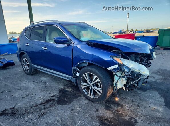 5N1AT2MT2JC839820 2018 NISSAN ROGUE Blue Przód prawy