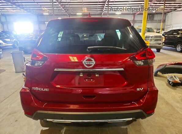 5N1AT2MT2KC700272 2019 NISSAN ROGUE Red Вид ззаду